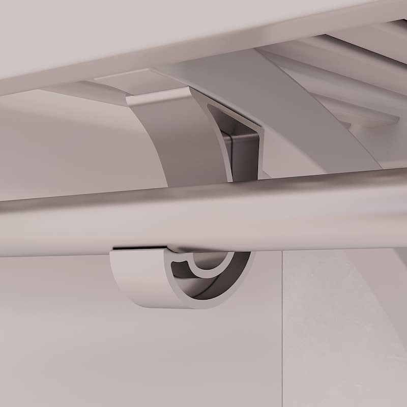 John Louis Home Solid Wood Reach-In Closet System with 5-Drawers and Doors White