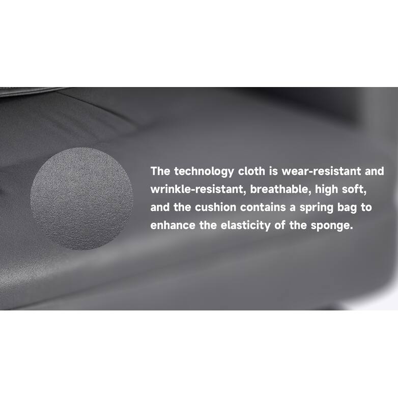 Light Grey Leather High Back Reclining Office Chair with Footrest, Executive Chair Computer Task Chair with Lumbar Support