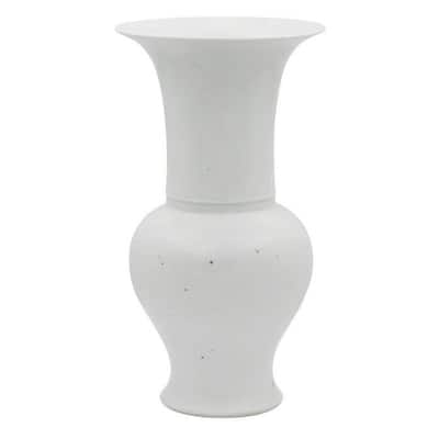 Busan White Baluster Vase