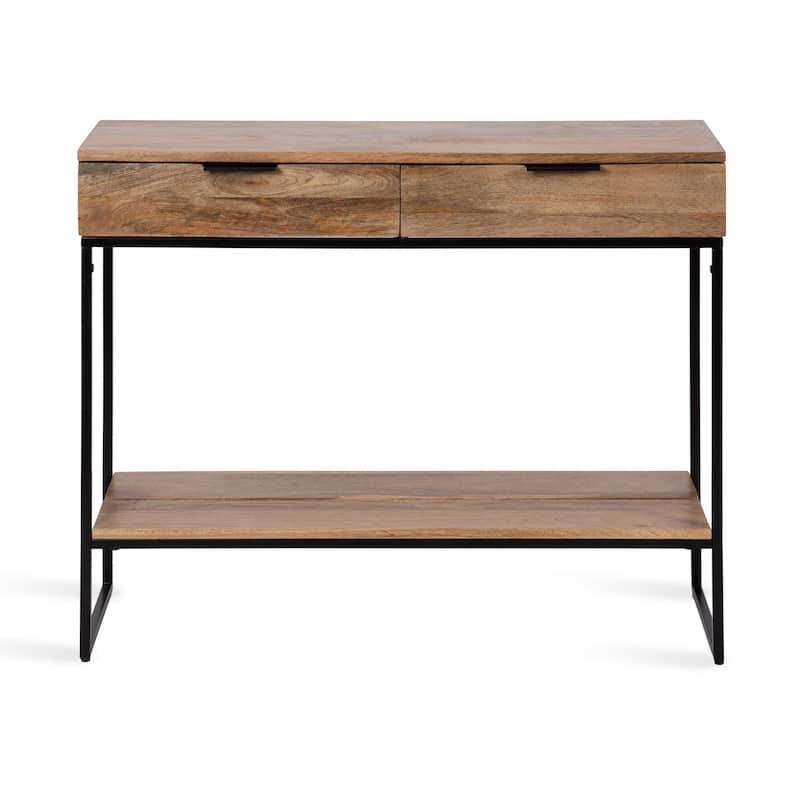 Kate and Laurel Malone Wood and Metal Console Table