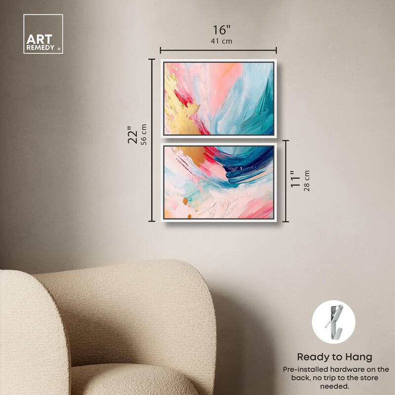 Burst of Energy Canvas Set of 2 by Art Remedy