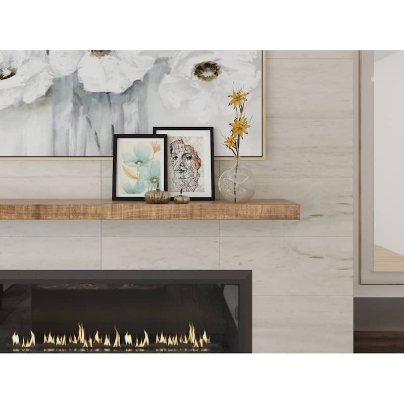 Farmhouse Solid Wood Mantel Shelf