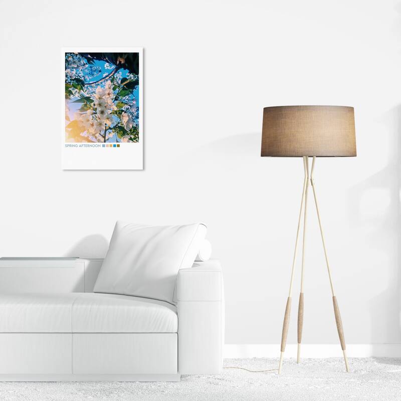 Wynwood Studio Prints Holiday and Seasonal Spring Afternoon Palette Blue and Celeste Wall Art Canvas Print - 24 x 16