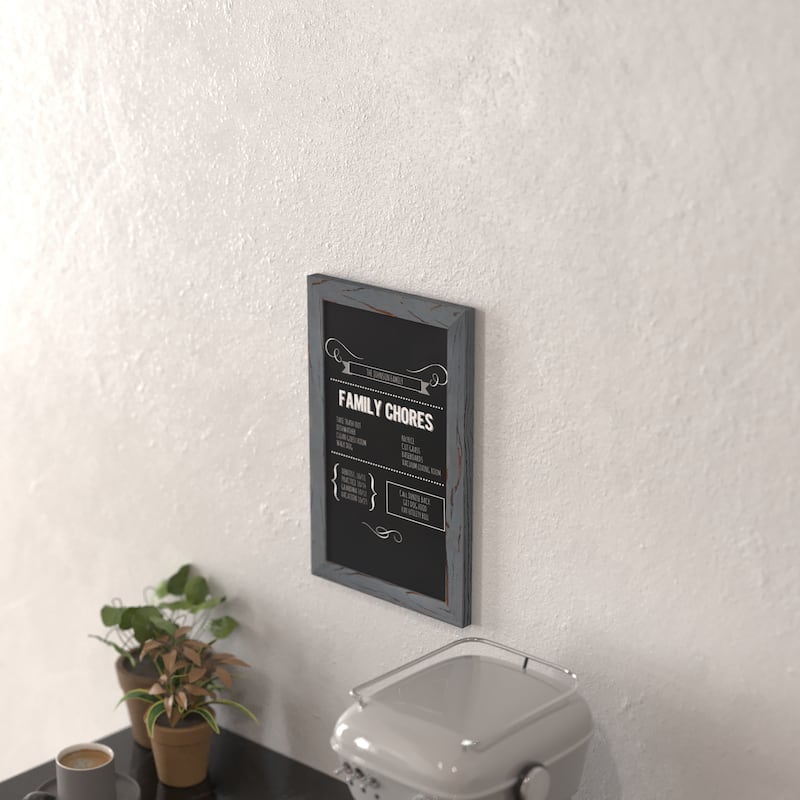 Set of 10 Wall Mounted Magnetic Chalkboards