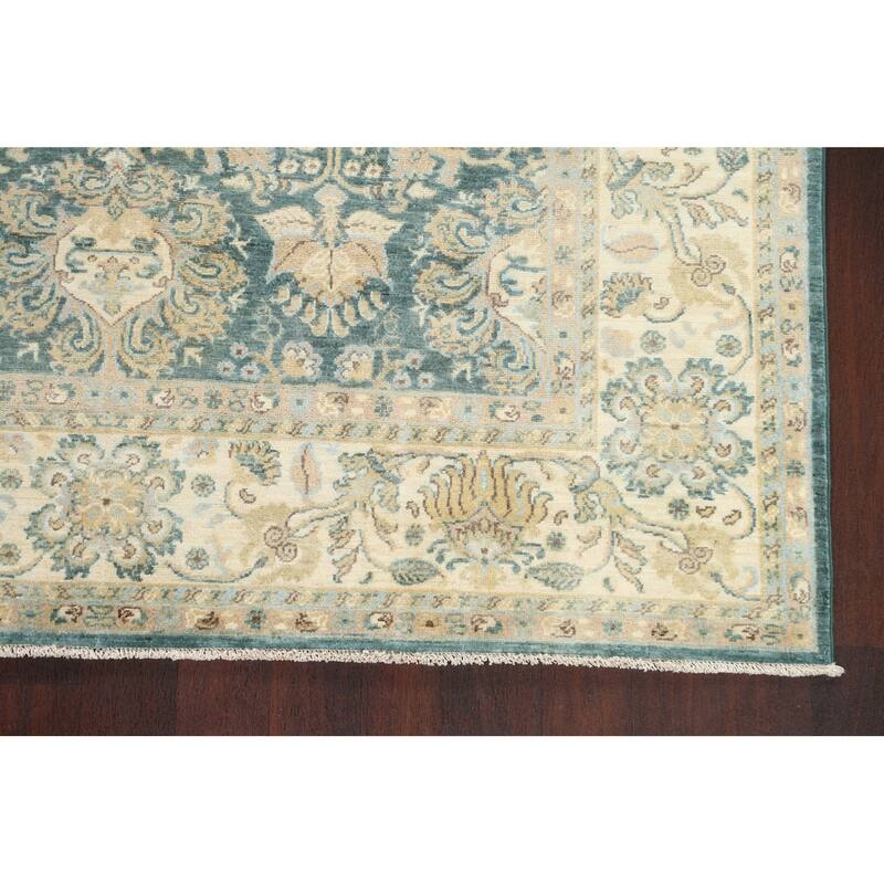 Vegetable Dye Traditional Floral Ziegler Wool Area Rug Hand-knotted - 6'7" x 9'0"