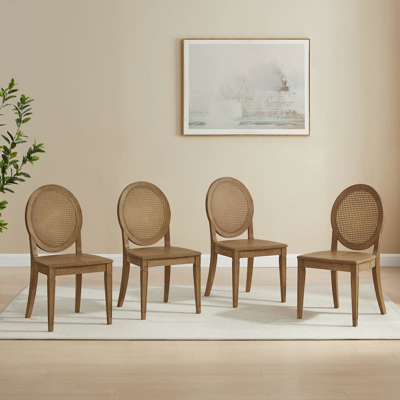 Crosley Katia 4-Piece Cane-Back Dining Chair Set
