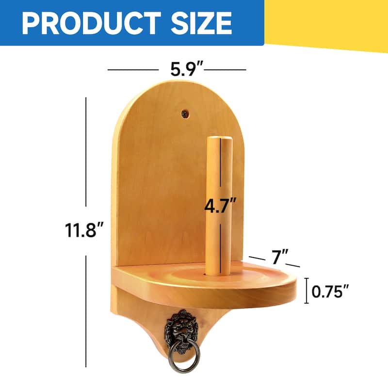GSE™ Billiard Pool Table Wall Mounted Wood Cone Chalk Holder
