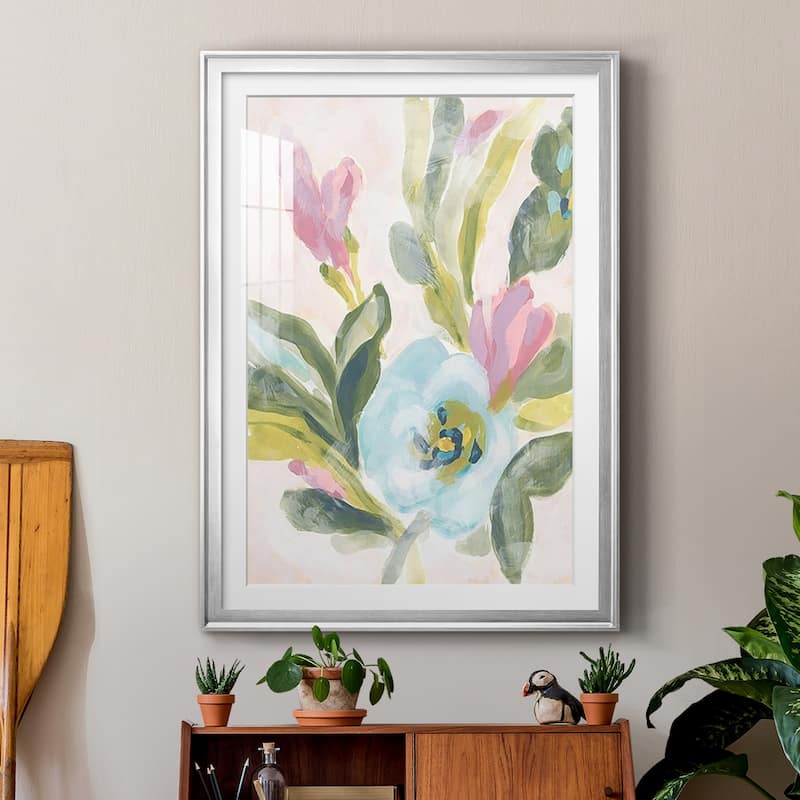 Floral Breeze Fresco II Premium Framed Print - Ready to Hang