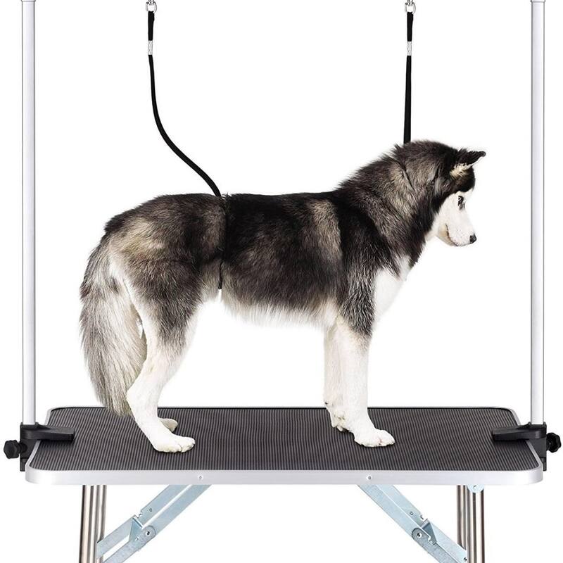 42'' Large Grooming Table for Pet Dog and Cat with Adjustable Arm and Clamps - as picture