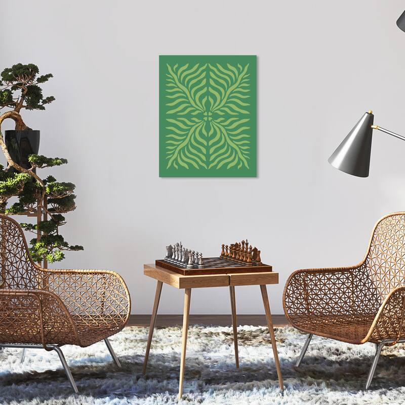 Wynwood Studio Canvas Floral and Botanical Folk Plant Art Green Modern & Contemporary Wall Art Canvas Print - 16 x 20
