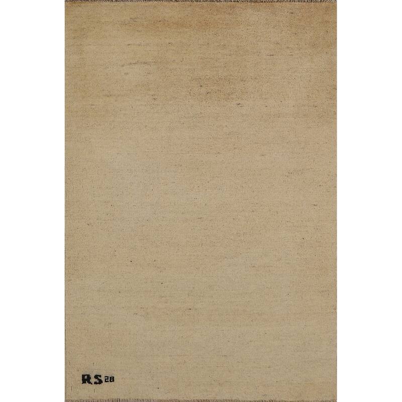Gabbeh Modern Foyer Rug Oriental Handmade Wool Carpet - 2'9"x 4'0"