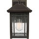 preview thumbnail 3 of 2, Cedar Point 1-Light Outdoor Wall Lantern in Palladian Bronze