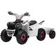 preview thumbnail 29 of 27, 6V Kids ATV Ride-On Quad with Back Trailer, Electric Car for Toddlers with Wear-Resistant Wheels and Forward/Backward Function