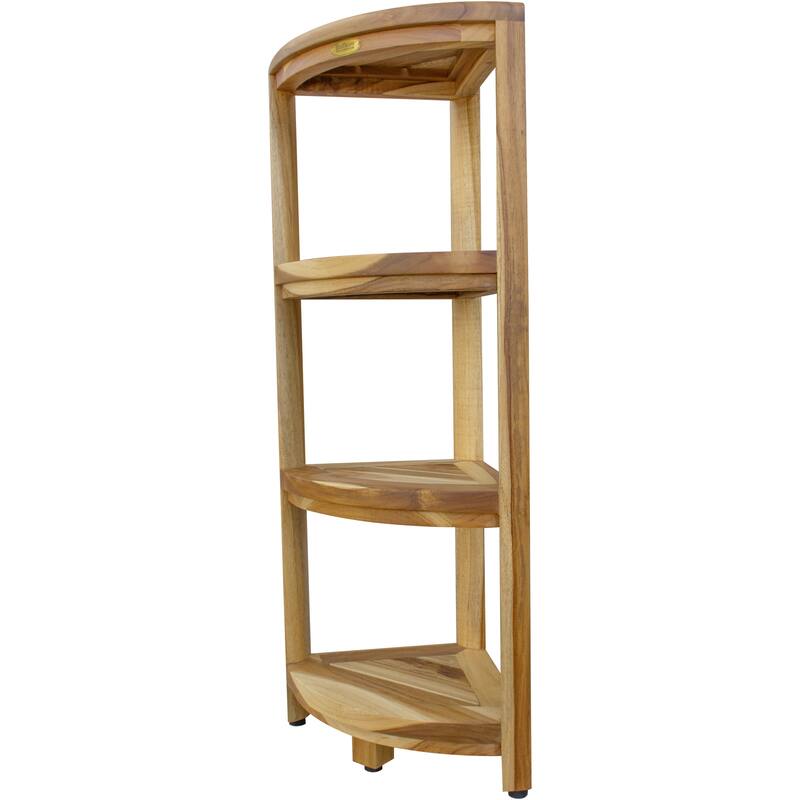 HomeRoots 12" Natural Solid Wood Freestanding Bathroom Vanity