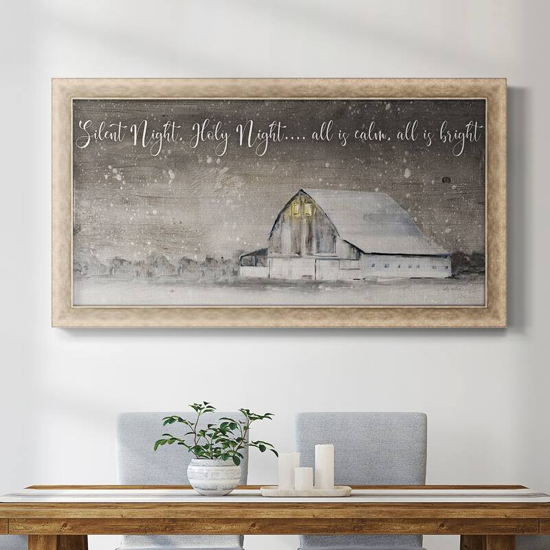Silent Night Premium Framed Canvas- Ready to Hang