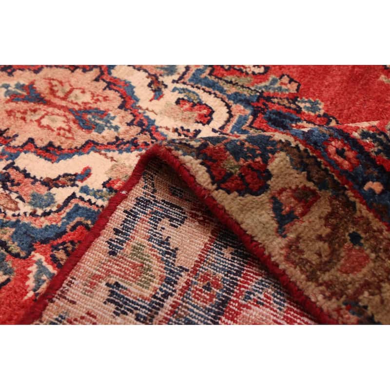 ECARPETGALLERY Hand-knotted Andelz Red Wool Rug - 3'11 x 7'7