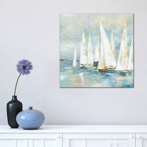 iCanvas "White Sailboats" by Allison Pearce Canvas Print