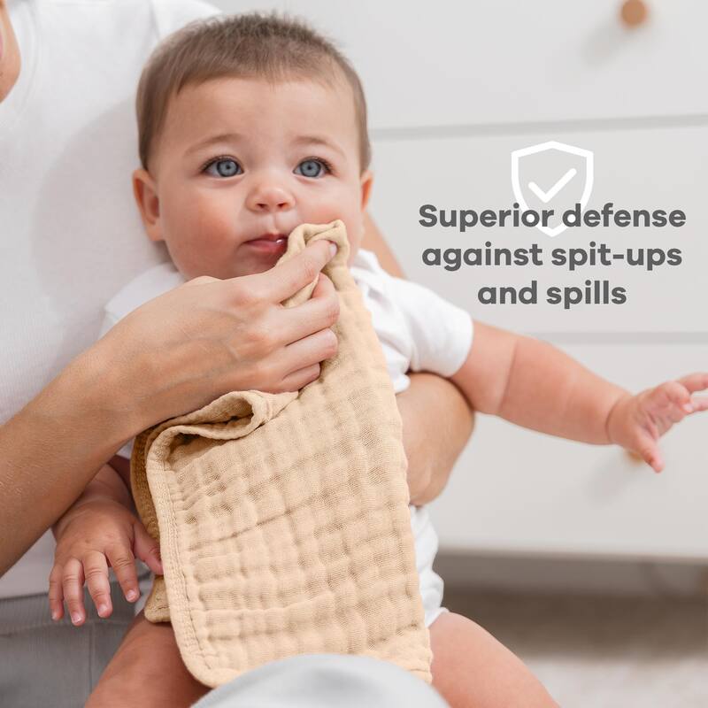 Muslin Burp Cloths for Babies by Comfy Cubs