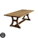 preview thumbnail 2 of 9, Furniture of America Sail Rustic Pine Solid Wood Dining Table