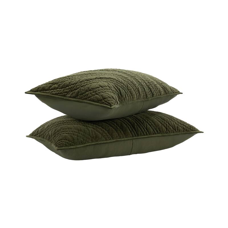 Villa by Classic Home Elms Velvet Cotton Blend Sham