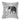 Grey And Black Floraphant Faux Suede Throw Pillow Zipper