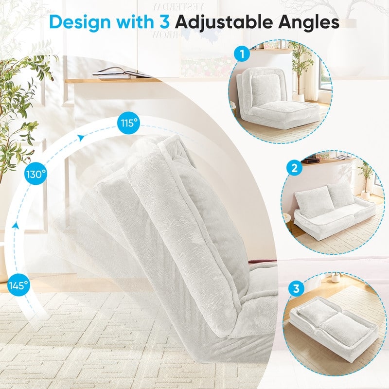 Versatile Foldable Lazy Sofa,3-in-1 Fold Small Tatami Sofa Bed,Lounge Chair Sofa, Human Friendly Pet Beds Lazy Sofa