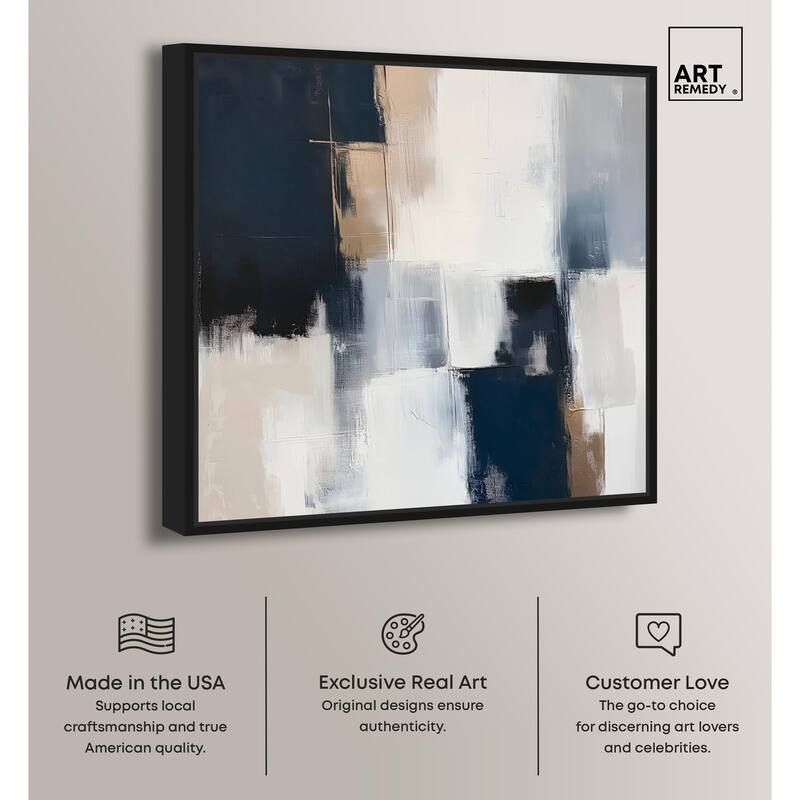 Blue Mood Depth II Canvas by Art Remedy