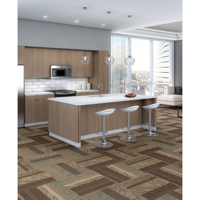 Shaw Philadelphia Commercial Static 24" x 24" Glue Down Carpet Tile -
