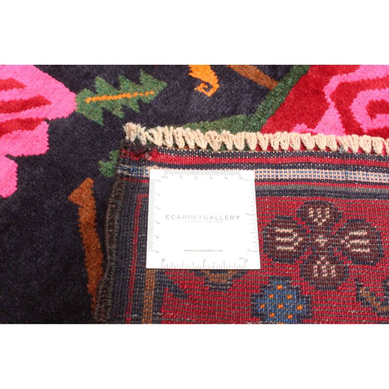 ECARPETGALLERY Hand-knotted Teimani Dark Navy Wool Rug - 3'6 x 6'6