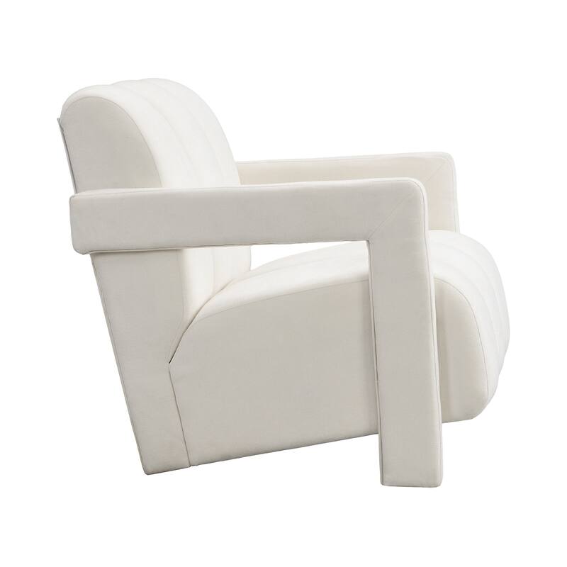 26.3" Modern Leisure Armchair Set of 2, Ergonomic Reading Chair Accent Chair with L-shaped Armrests for Living Room, Study