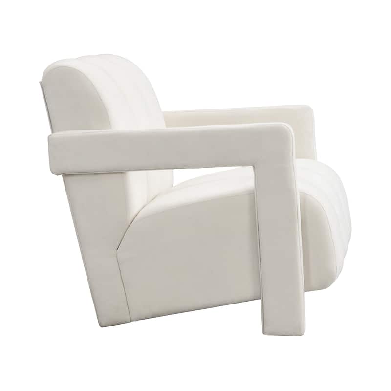 Polyester Modern Minimalist Armchairs Set of 2 with L-Shaped Armrests, Thick Cushioning, and Durable Fabric
