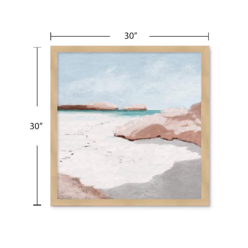 "Litore" Framed Textured Wall Art