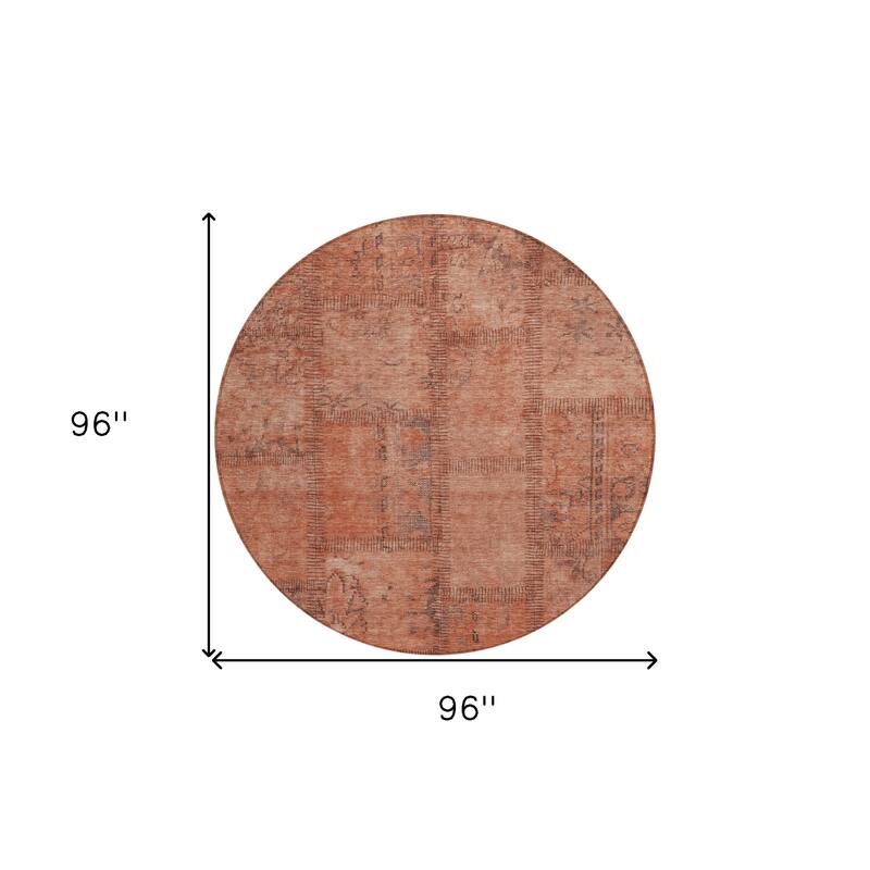 HomeRoots Patchwork Transitional Rectangle Outdoor Rug
