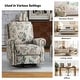 preview thumbnail 52 of 52, Roderich Farmhouse Floral Print Swivel Rocker Recliner with Rolled Arms by HULALA HOME