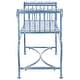 preview thumbnail 8 of 13, SAFAVIEH Outdoor Living Brielle Victorian Iron 52-inch Bench - 52" W x 16.3" L x 25.5" H