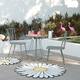 The Novogratz Poolside Collection Heidi 3 Piece Outdoor Bistro Set 3 Piece