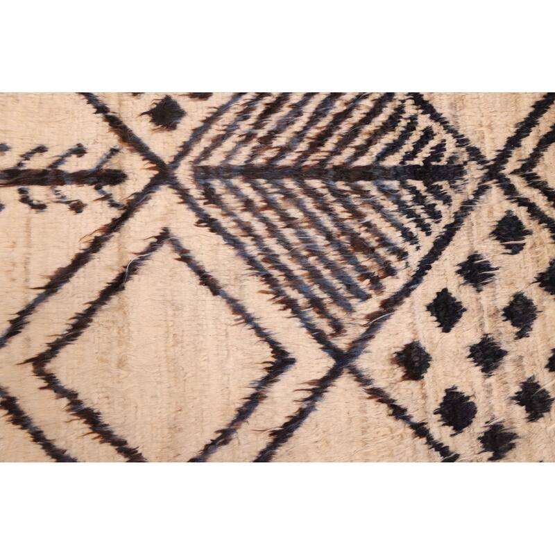 ECARPETGALLERY Hand-knotted Pak Finest Marrakesh Cream Wool Rug - 6'10 x 9'8