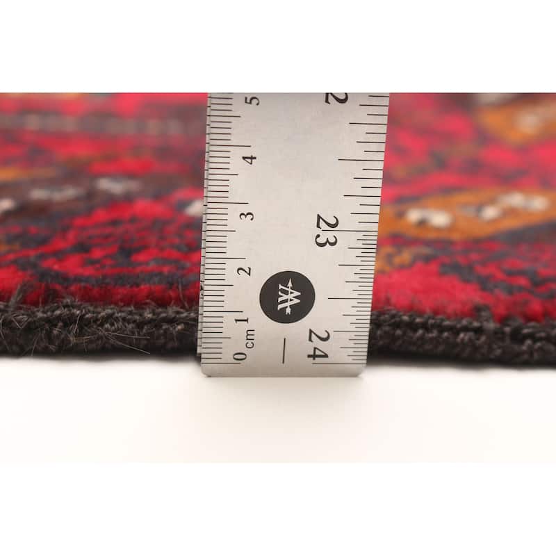 ECARPETGALLERY Hand-knotted Teimani Red Wool Rug - 3'9 x 6'7