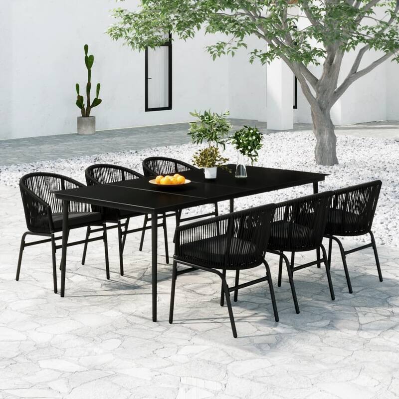 vidaXL Patio Dining Set Outdoor Garden Seat 3/5/7/9 Piece Multi Colors/Sizes