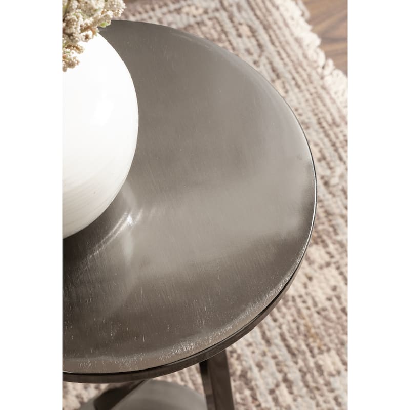 Kate and Laurel Aja Modern Metal Drink Table