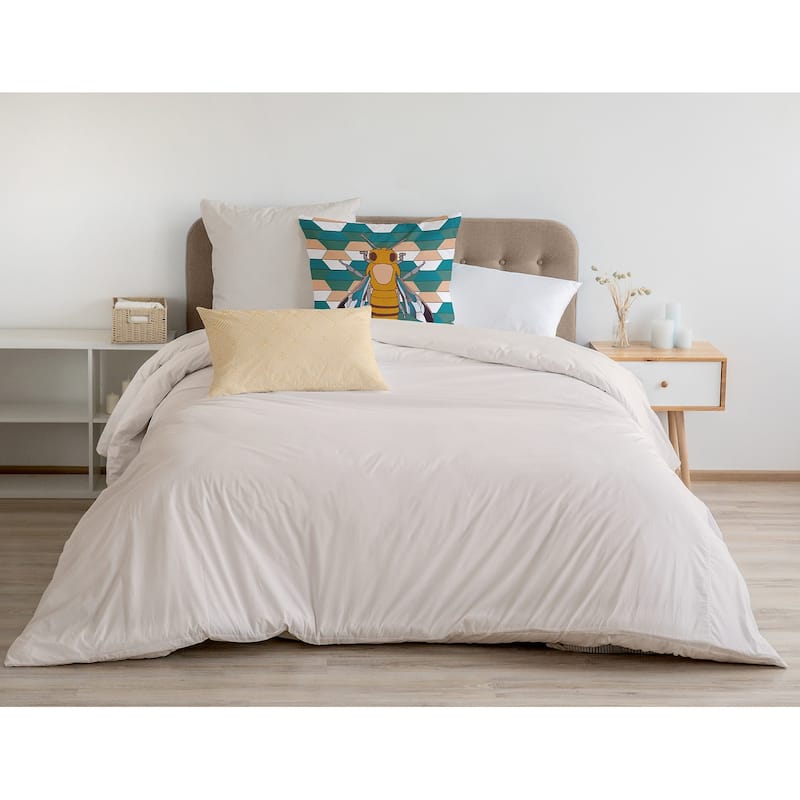 Bee and Comb Decorative Throw Pillow