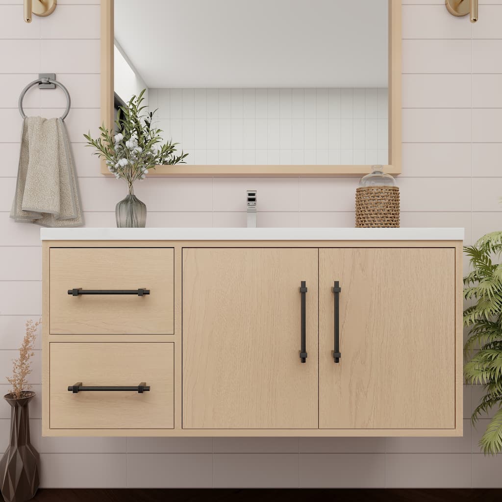 Victoria 42'' L Wall-mounted Vanity with Reinforced Acrylic Sink - 41.5