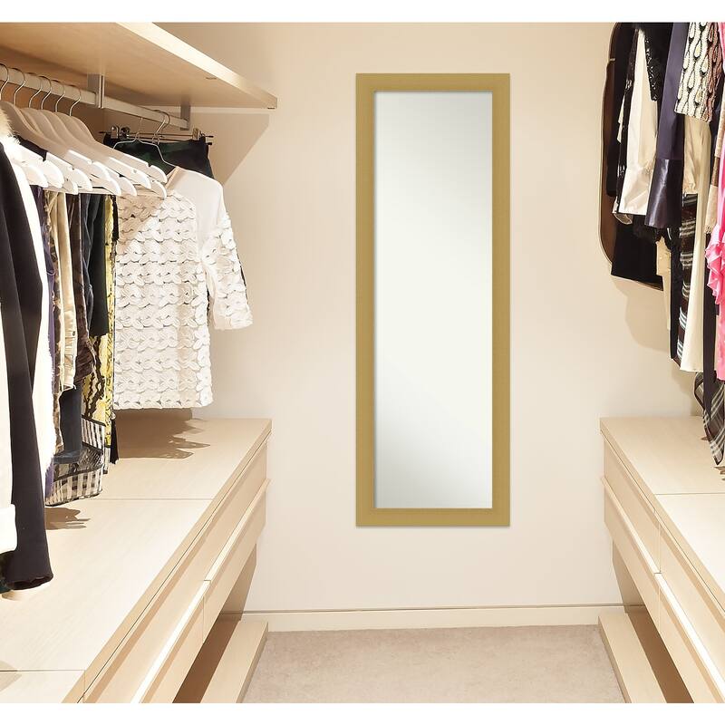 Non-Beveled Full Length On The Door Mirror - Grace Frame