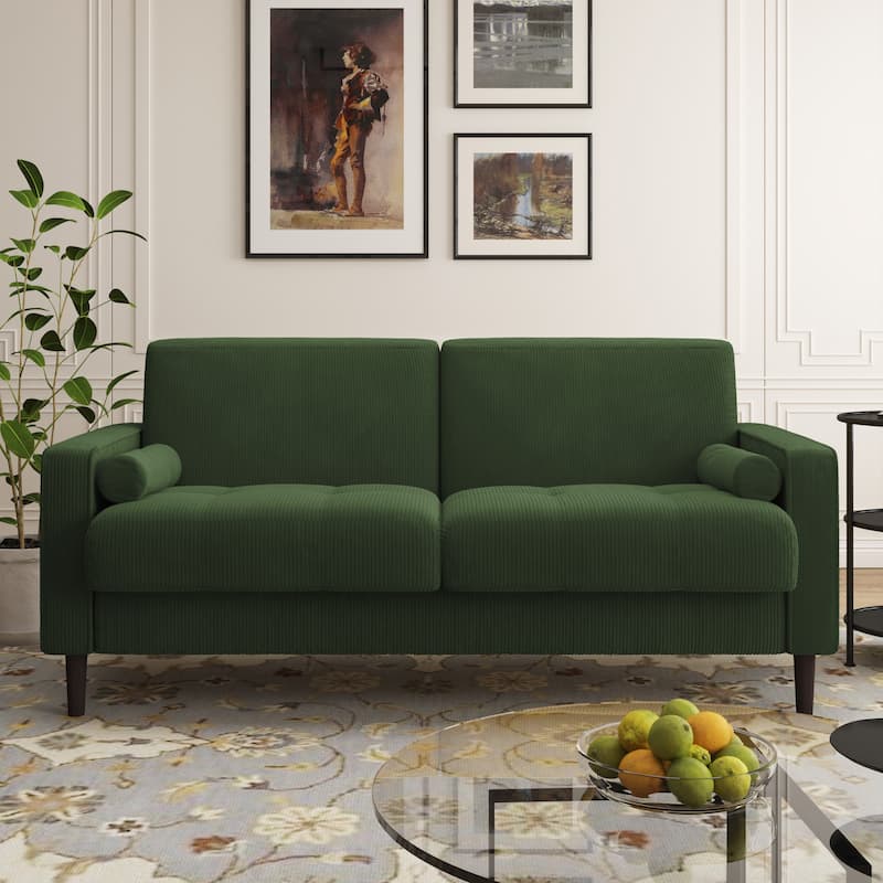 63.3"W Living Room Corduroy Loveseat Sofa