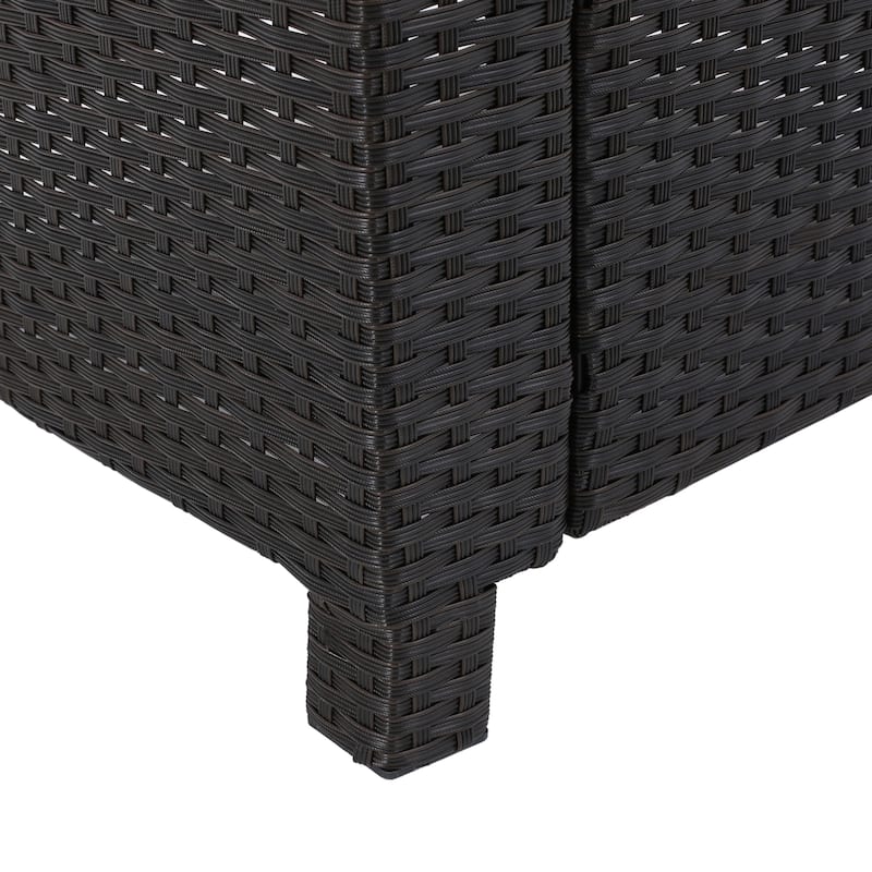 Puerta Outdoor 5-piece Wicker Seating Set with Cushions by Christopher Knight Home