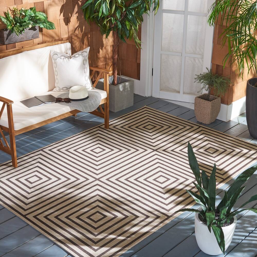 SAFAVIEH Beach House Indoor/ Outdoor Waterproof Patio Backyard Rug