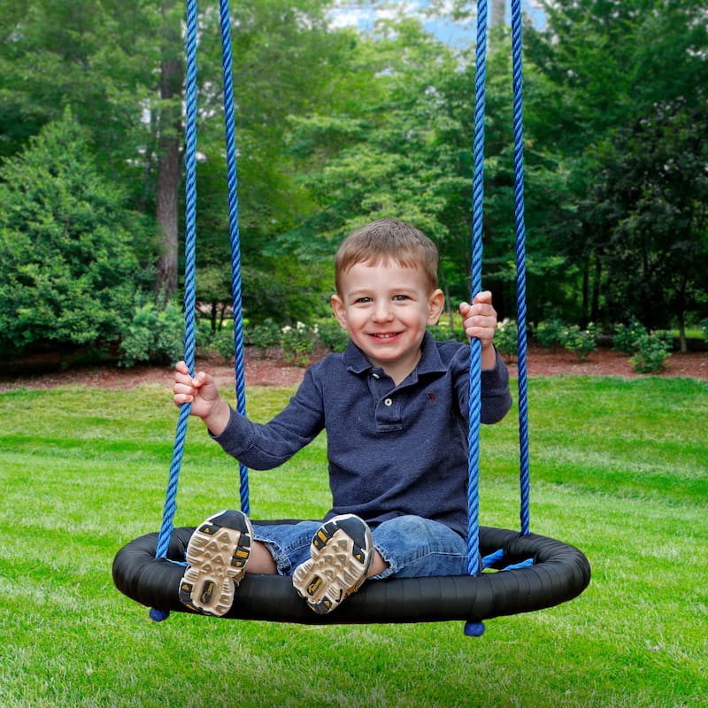 Gorilla Playsets Round Orbit Swing with Nylon Ropes