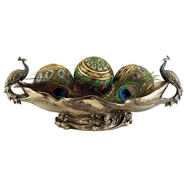 Shop Design Toscano Peacock S Decorative Centerpiece Sculptural