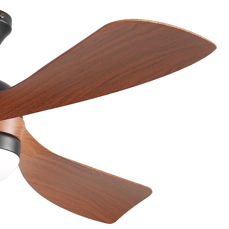52/60 Inch Ceiling Fan with Integrated LED Light and Remote Control Quiet DC Motor