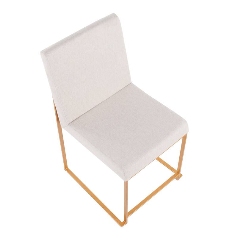 Silver Orchid Forrest Gold High Back Dining Chair - Set of 2